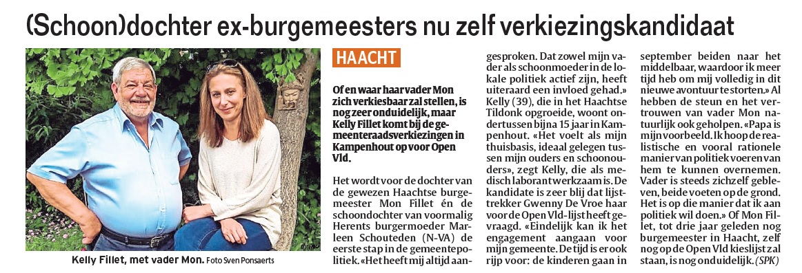 Kelly Fillet HLN 12 juni